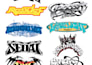 make custom type font logo graffiti edgy for you